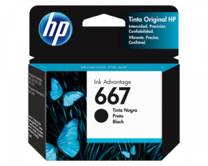 CARTUCHO DE TINTA HP 667 NEGRA ORIGINAL 3YM79AL
