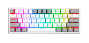 TECLADO REDRAGON K616-RGB-WG BLANCO GRIS