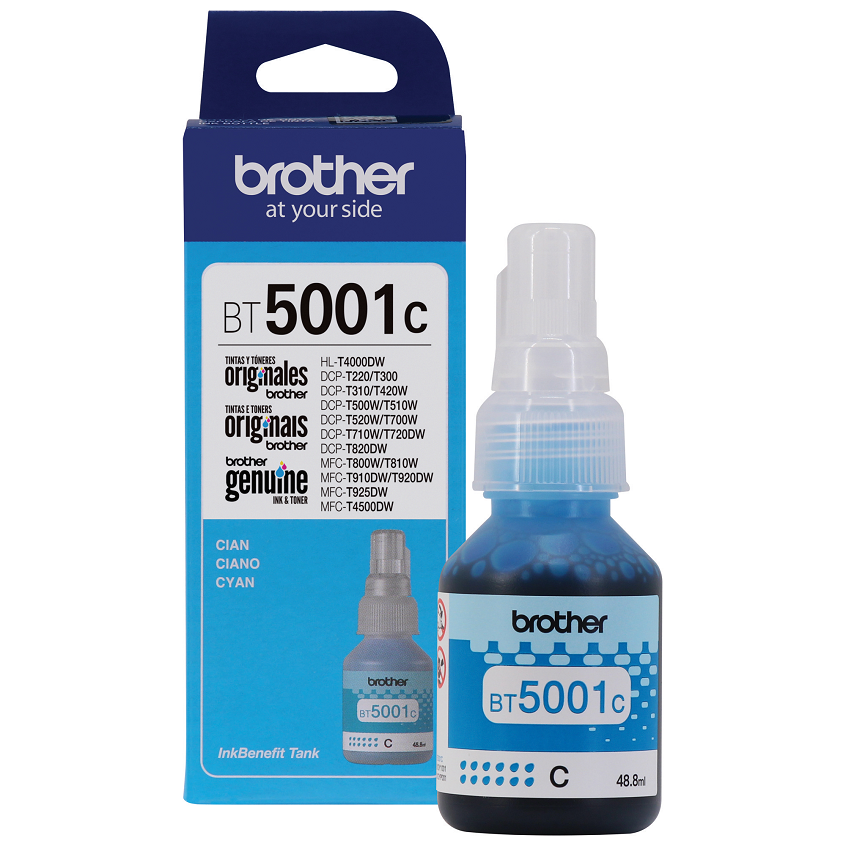 BOTELLA DE TINTA BROTHER BT5001C