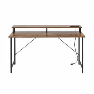 ESCRITORIO 55" CAFÉ FERRINI 2 NIVELES 140X60X86 CM