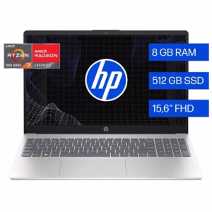 LAPTOP HP Ryzen7/8GB/512GB/15.6"WHC92PXLA