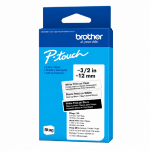ETIQUETAS BROTHER P-TOUCH BTAG3M01 NEGRO/BLAN